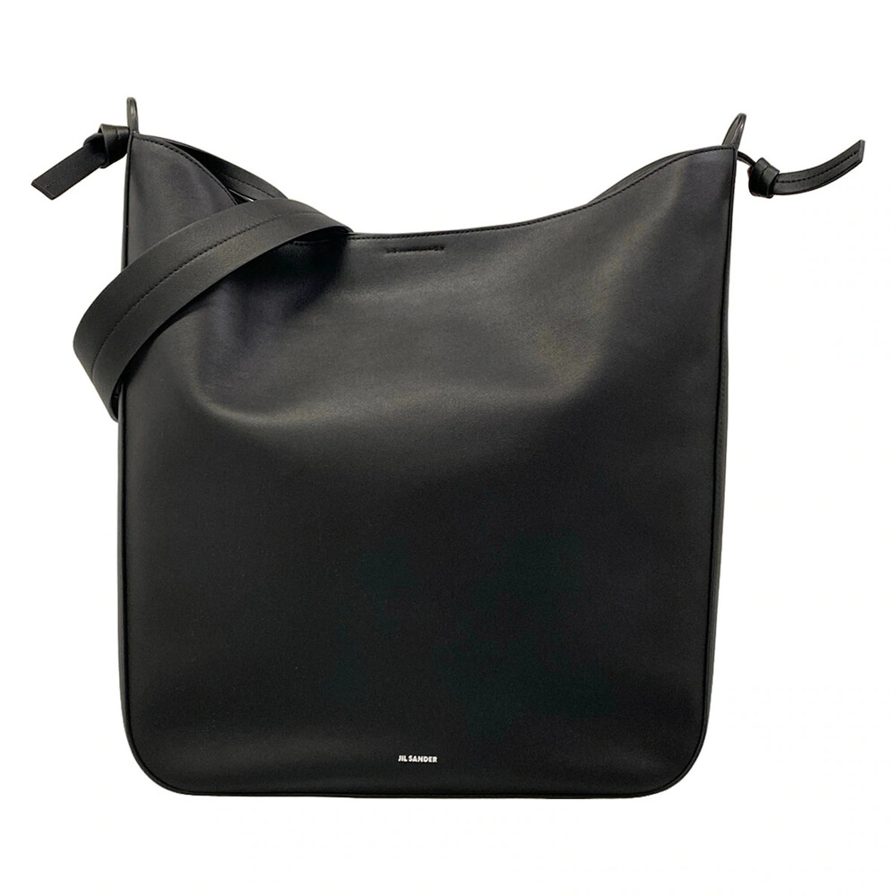 Jil Sander Knot Shopper Black Leather #355085J15B